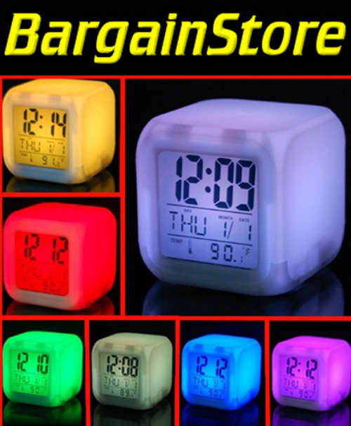 Glowing LED Colour Changing Clock