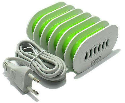 6 Port USB Desktop Charger