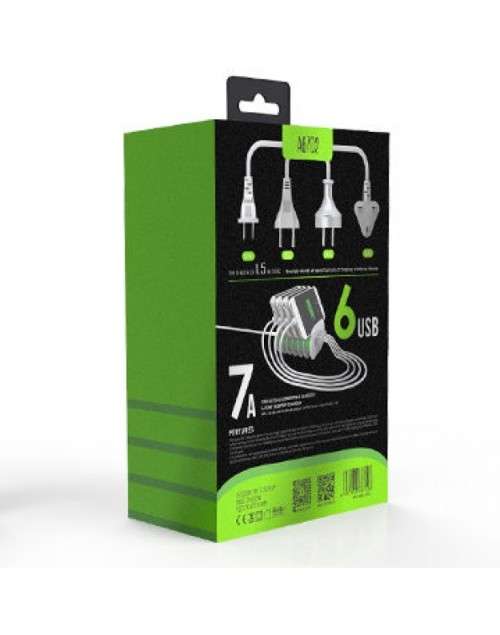 6 Port USB Desktop Charger