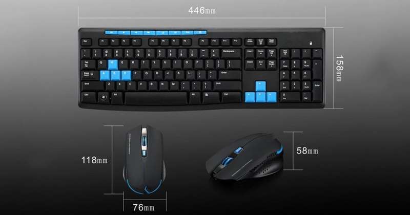 Wireless Keyboard and Mouse Set