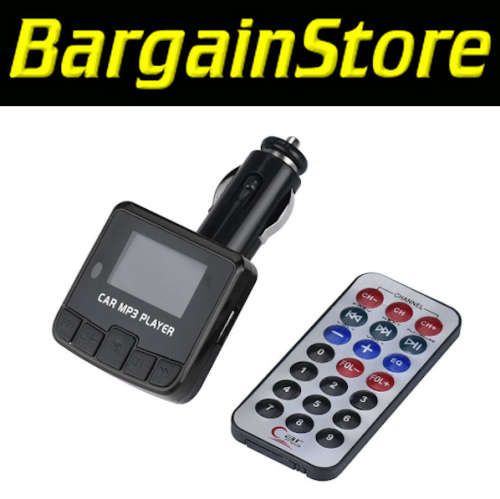 MP3 FM USB and SD card Reader for car with IR Remote and Car Charger - 3 ON AUCTION