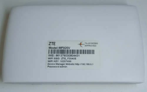 ZTE mf920v LTE Modem, Portable Hotspot - Great Condition