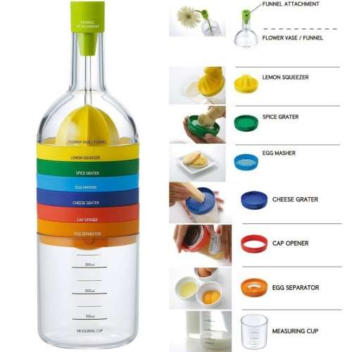 8 in 1 Kitchen Tool Wine Bottle Set - 3 ON AUCTION