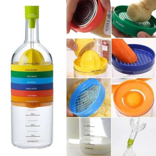8 in 1 Kitchen Tool Wine Bottle Set - 3 ON AUCTION