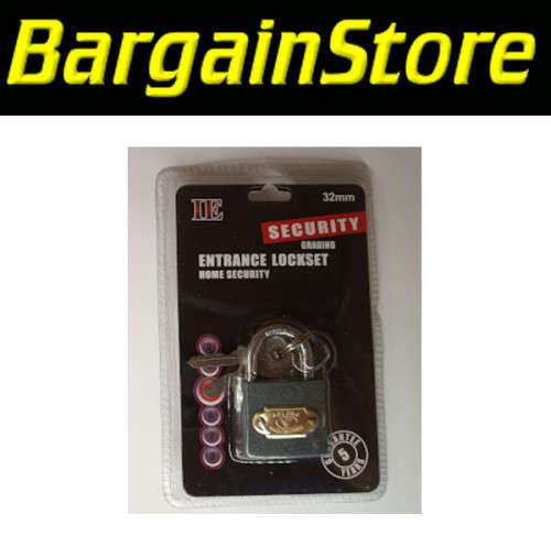 32mm Entrance Padlock and 3 Keys