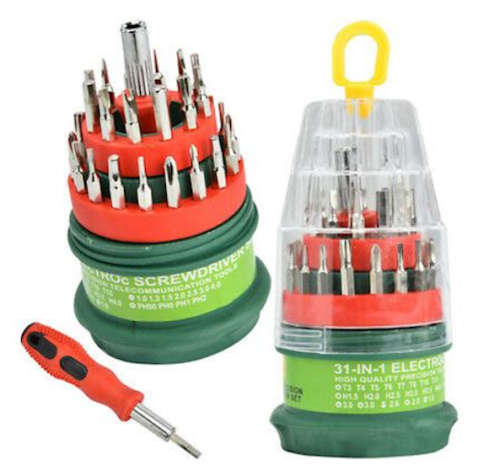 31 Piece Electron Screwdriver Set - 3 ON AUCTION