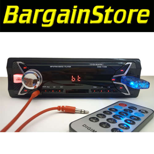 DIGIMARK Bluetooth Car Radio + IR Remote