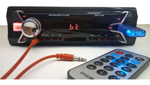 DIGIMARK Bluetooth Car Radio + IR Remote