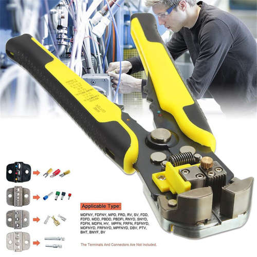 Automatic Wire Stripper, Cutter and Crimper - 6 ON AUCTION
