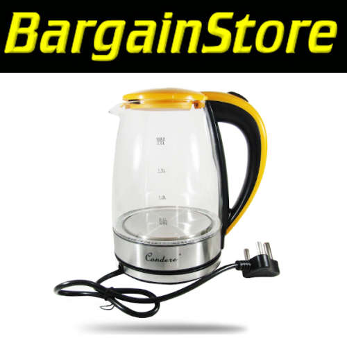 2L Cordless Glass Electric Kettle