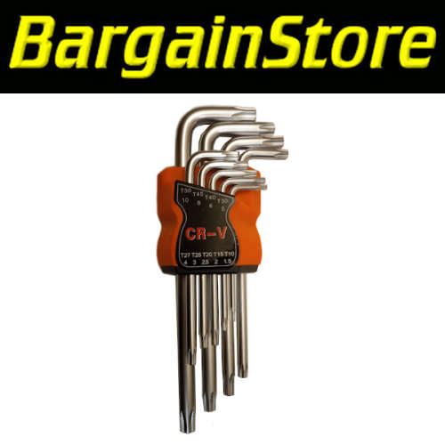 L Shaped Torx Spline Drive 9 Piece Set - 3 ON AUCTION