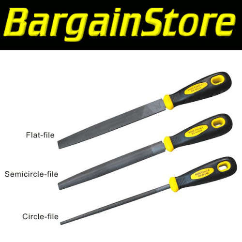 3 Piece 30cm Steel File Set - 3 ON AUCTION