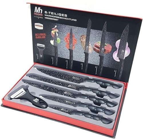 Marble Coated Knife Set
