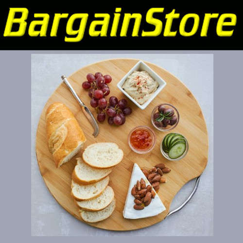 32cm x 32cm Circle Bamboo Cutting Board