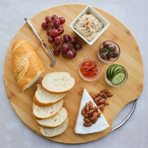 32cm x 32cm Circle Bamboo Cutting Board