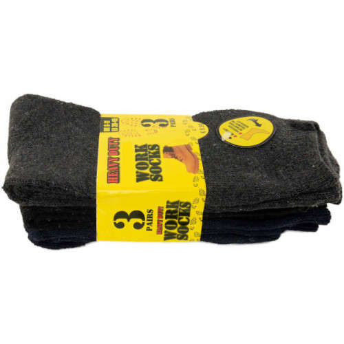 3 Pack Heavy Duty Work Socks