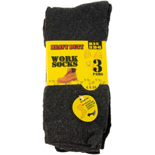 3 Pack Heavy Duty Work Socks