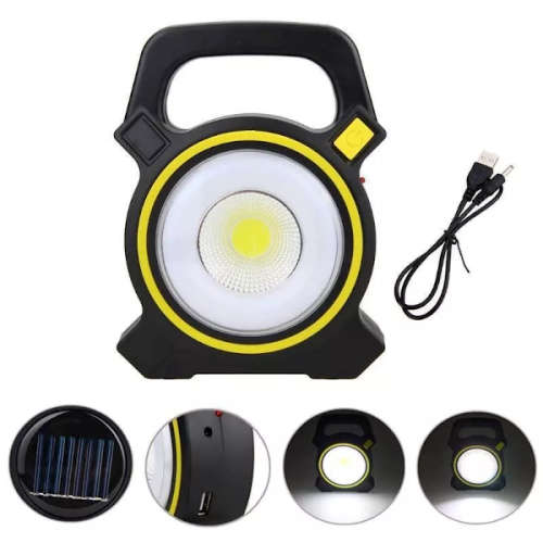 Solar and USB Rechargeable COB LED Light - 3 ON AUCTION