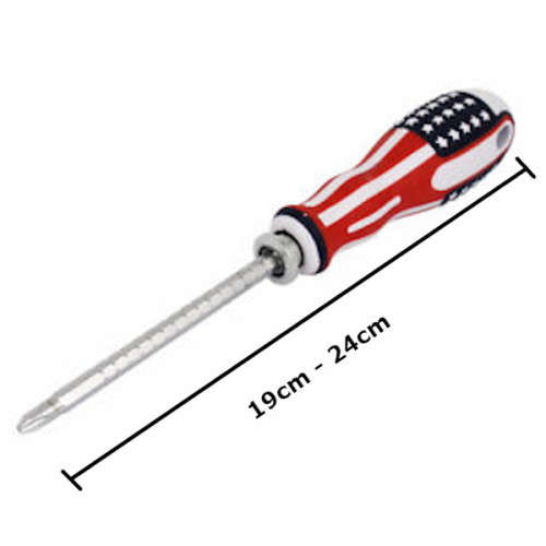 Flat/Star & Adjustable Length Screwdriver + 3m Measuring Tape  - 3 ON AUCTION
