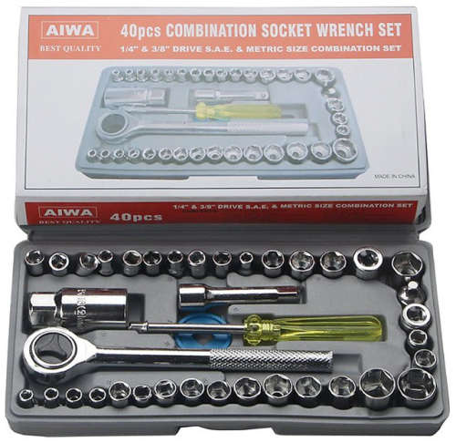 40pc Socket & Ratchet Set