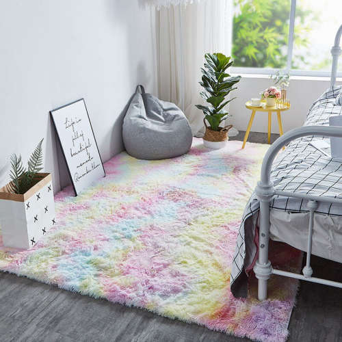Rainbow Unicorn Fluffy Carpet - 3 ON AUCTION