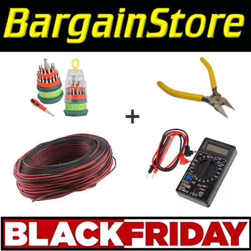 !!!BLACK FRIDAY!!! 100m Twinflex + Cutters + Multimeter + 31pc Screwdriver - 3 SETS ON AUCTION