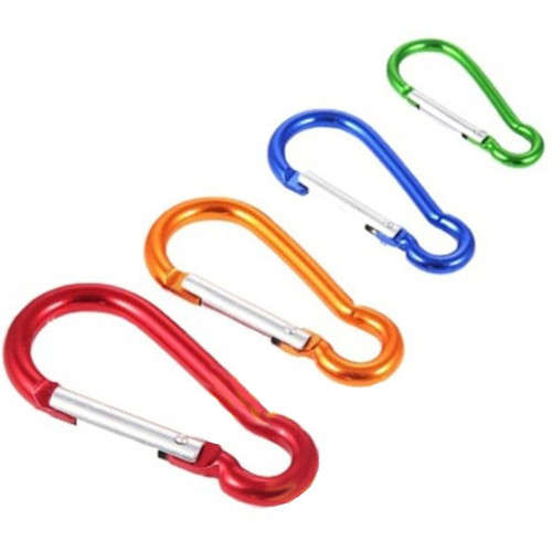 4 Piece Carabiner Aluminium Alloy Snap Clip Set - 3 ON AUCTION