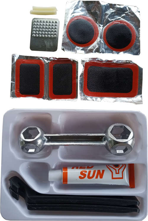 Super Spanner and 12pc Puncture Repair kit
