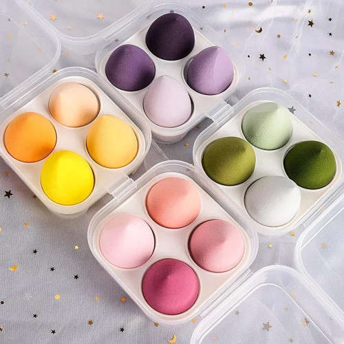 4 Piece Beauty Blender Set with Case - 3 ON AUCTION