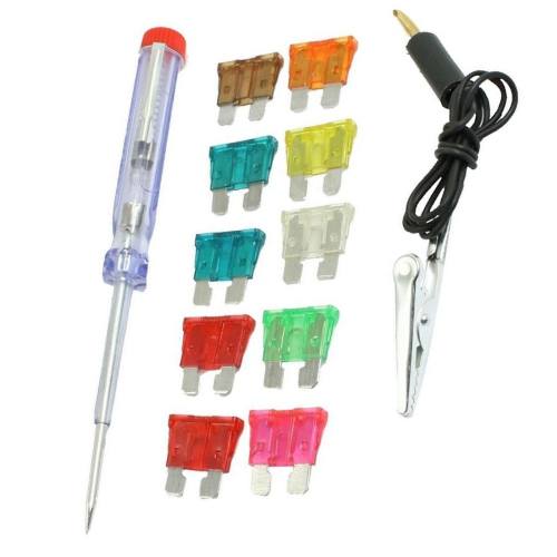 20 Piece Assorted Vehicle Fuse Set + Tester Pen