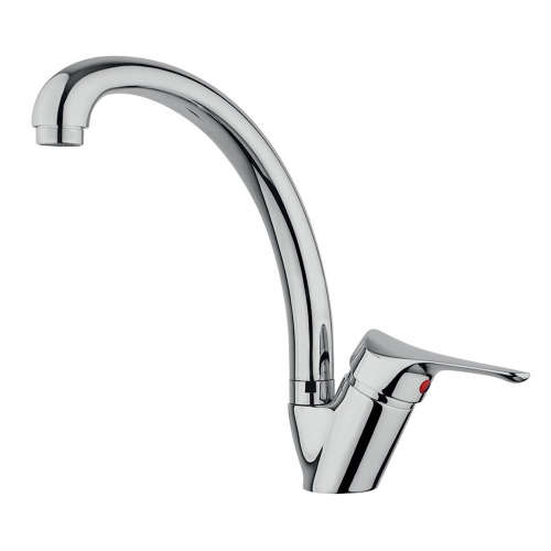 360 Degree Double Sink Curved Kitchen Mixer
