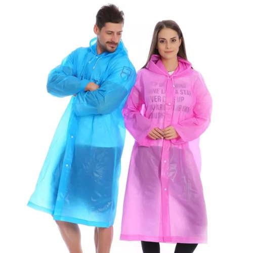 Unisex Stylish Raincoat (PINK) - 3 ON AUCTION