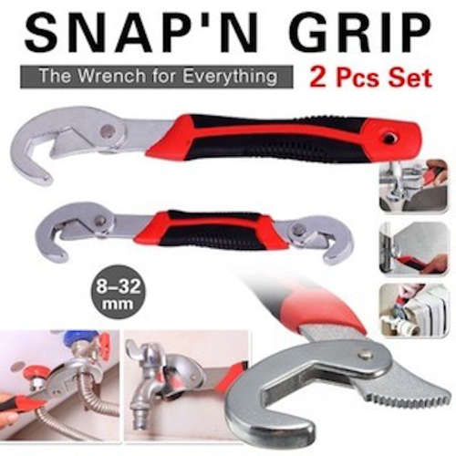 2 Piece Heavy Duty Automatic Pipe Wrench Set