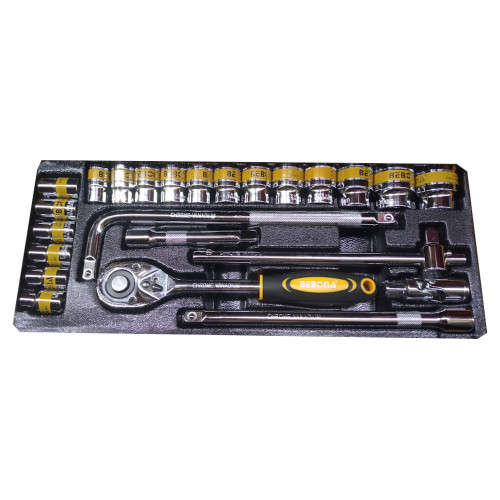 24 Piece 1/2` Socket Set