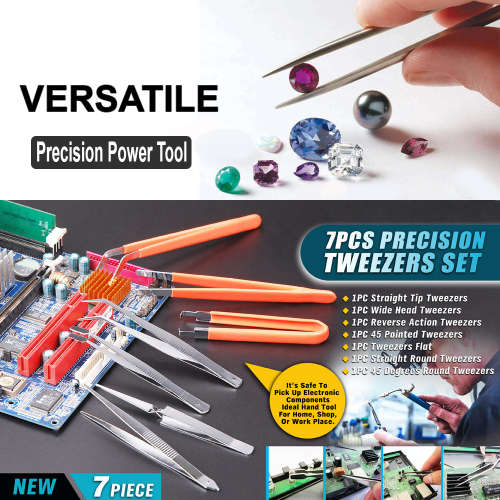 7pc Precision Tweezer Set - NEW LOW SHIPPING