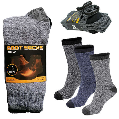 3 Pack Heavy Duty Boot Socks