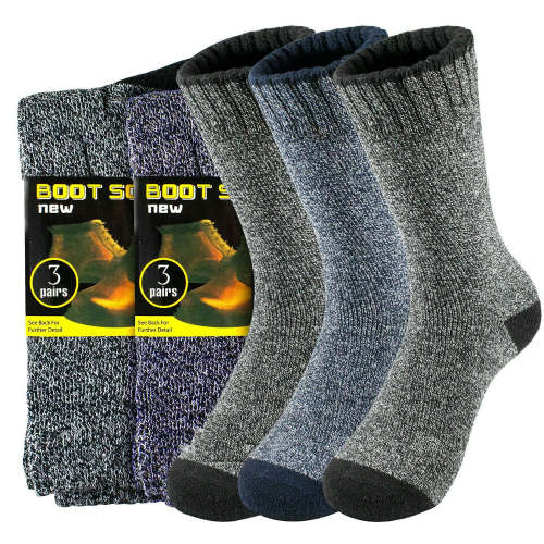 3 Pack Heavy Duty Boot Socks