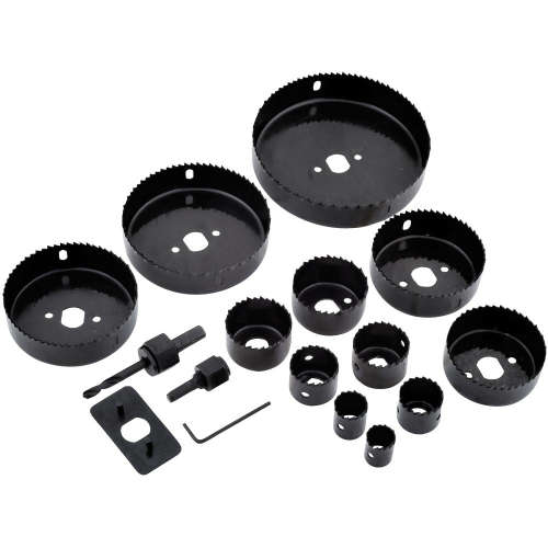 16 Piece Drill Hole Saw Set