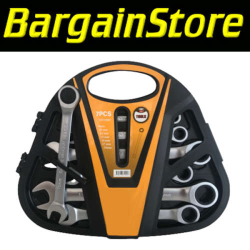 7 Piece Combination Ratchet Spanner Set
