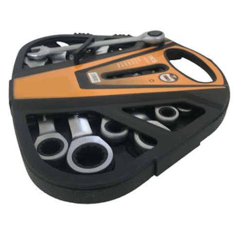 7 Piece Combination Ratchet Spanner Set
