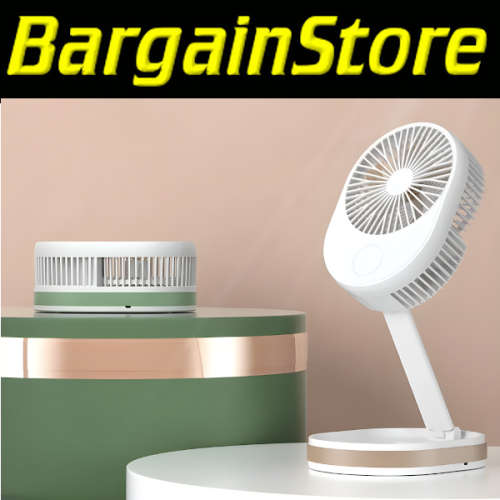 Folding Rechargeable Fan with Light