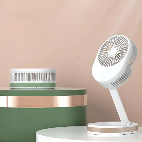 Folding Rechargeable Fan with Light