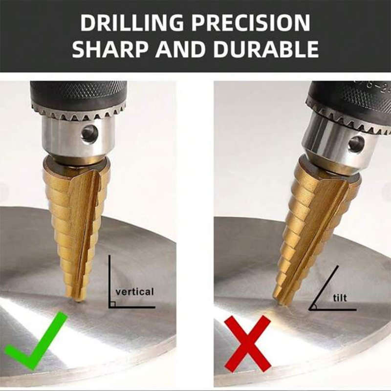 3pc HSS Step Bit Drill Set