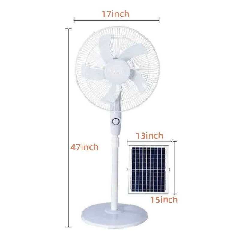 16inch Standing Solar Rechargeable Fan