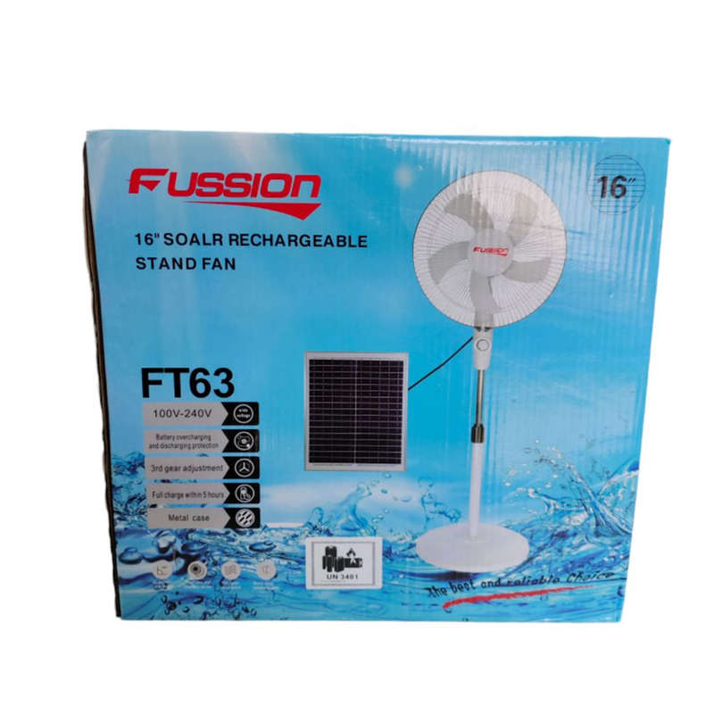 16inch Standing Solar Rechargeable Fan