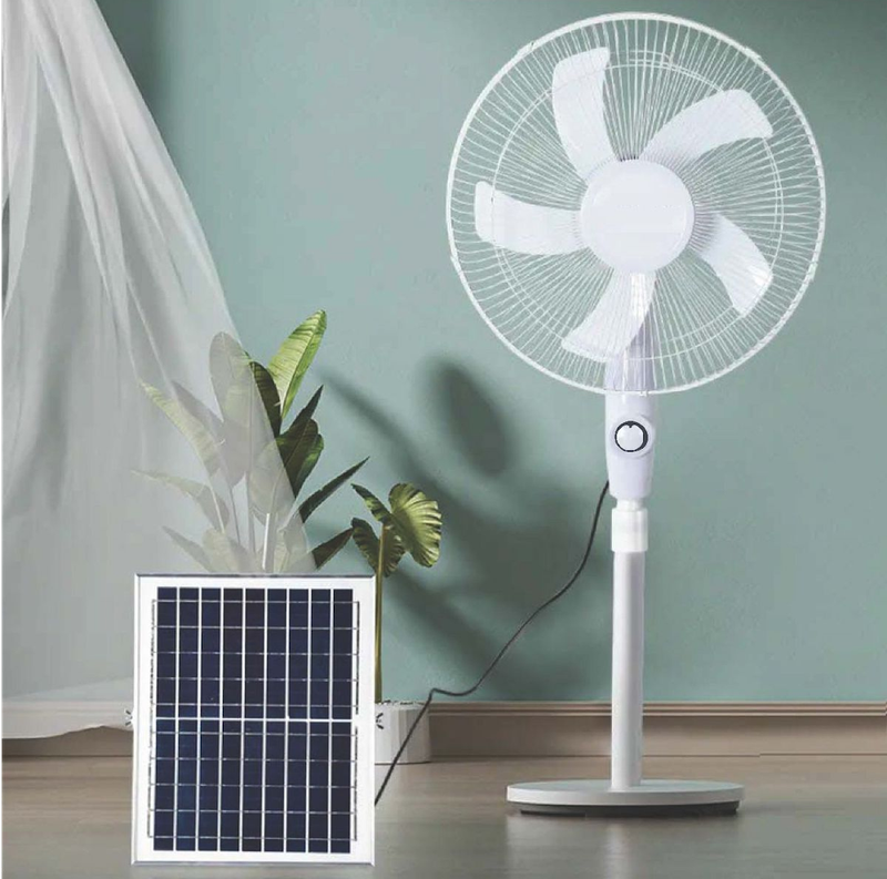 16inch Standing Solar Rechargeable Fan