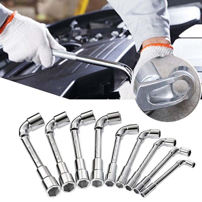 9 Piece L-Shaped Perforated Socket Spanner Set