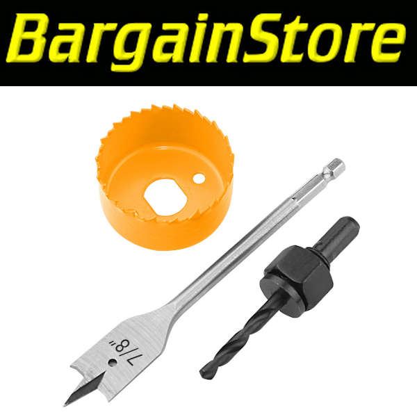 3 Piece Lock Installation Hole Saw Set