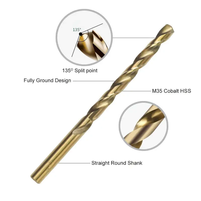 25 Piece HSS Drill Bit Set