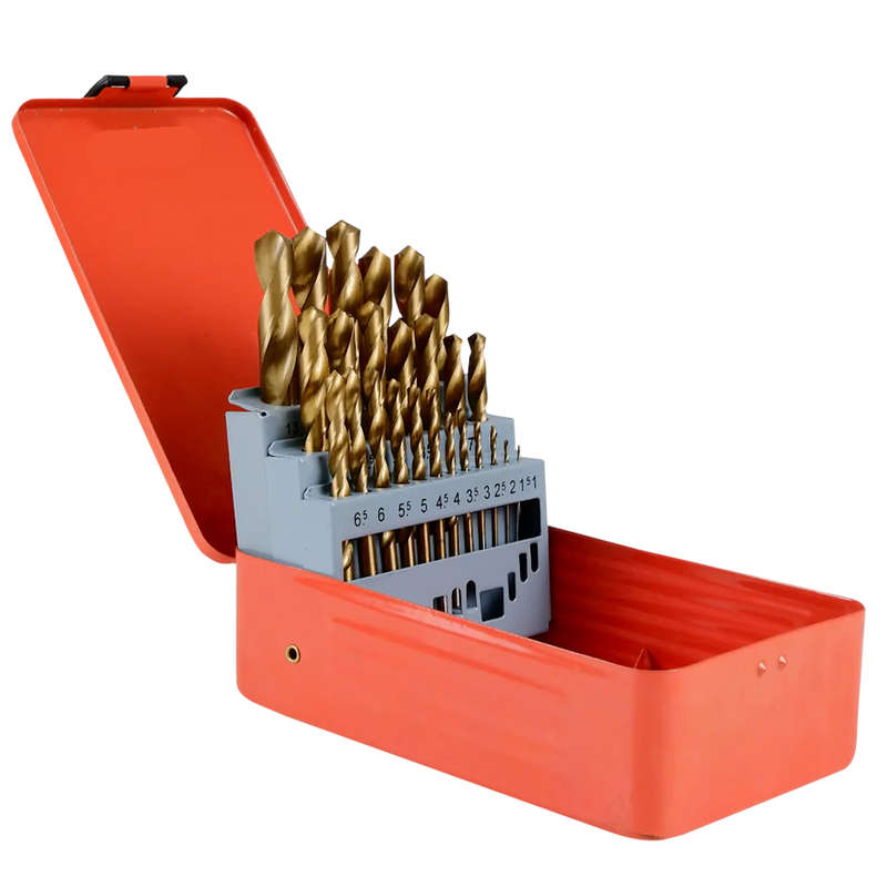 25 Piece HSS Drill Bit Set